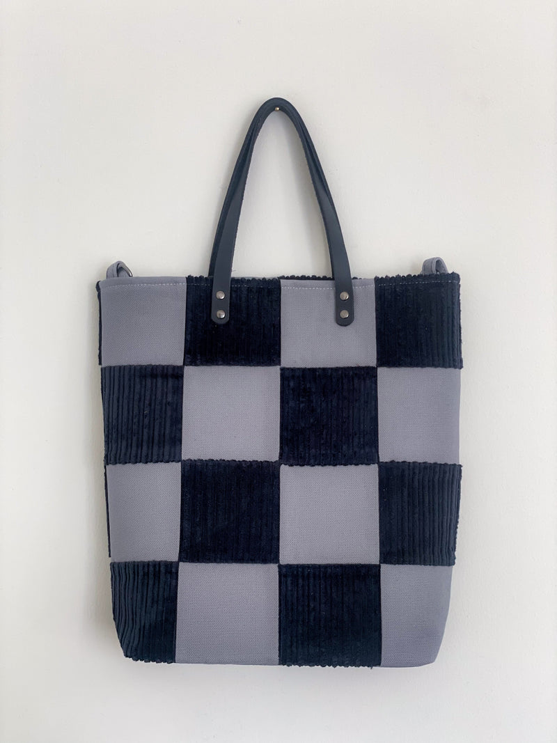 Checkered Crossbody Tote