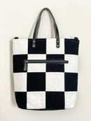 Checkered Crossbody Tote