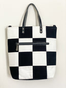Checkered Crossbody Tote