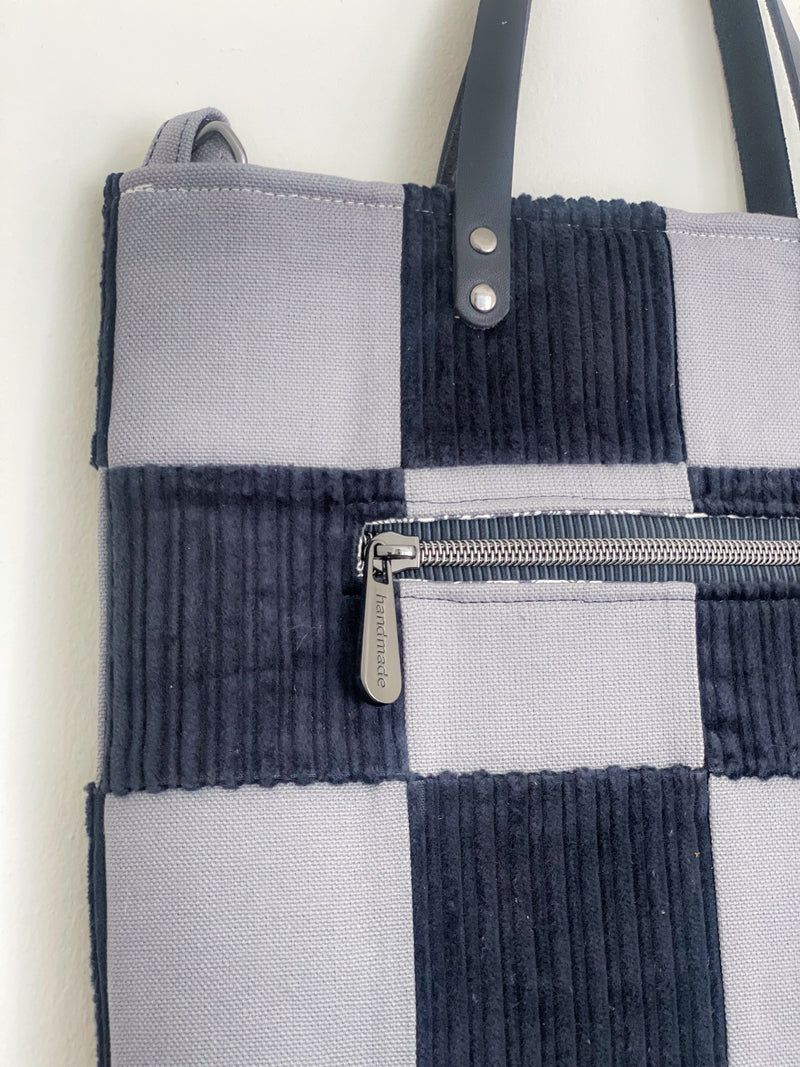 Checkered Crossbody Tote