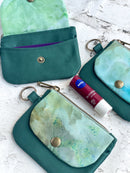 Hand Dyed Keychain Wallet