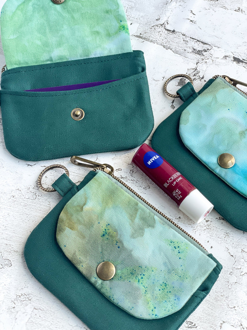 Hand Dyed Keychain Wallet