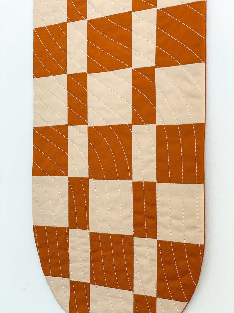 Check Wall Quilt Gingerbread 2