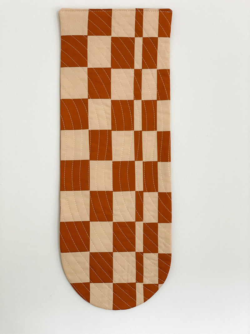 Check Wall Quilt Gingerbread 3