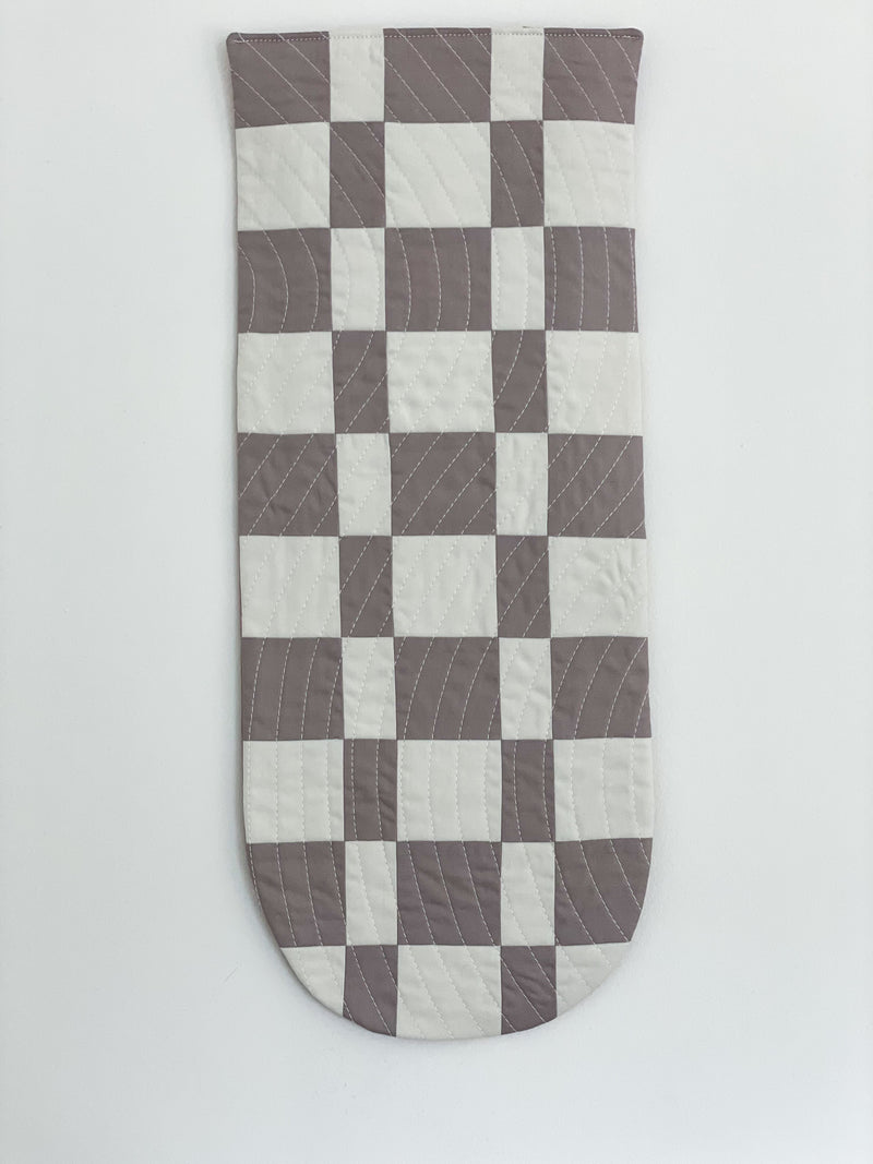 Check Wall Quilt Lavender 1