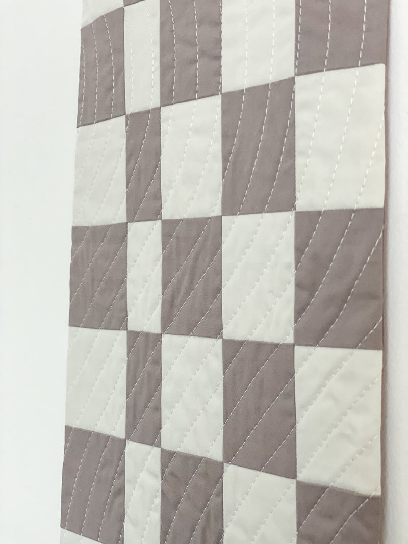 Check Wall Quilt Lavender 2