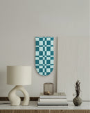 Check Wall Quilt Teal 3