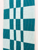 Check Wall Quilt Teal 2