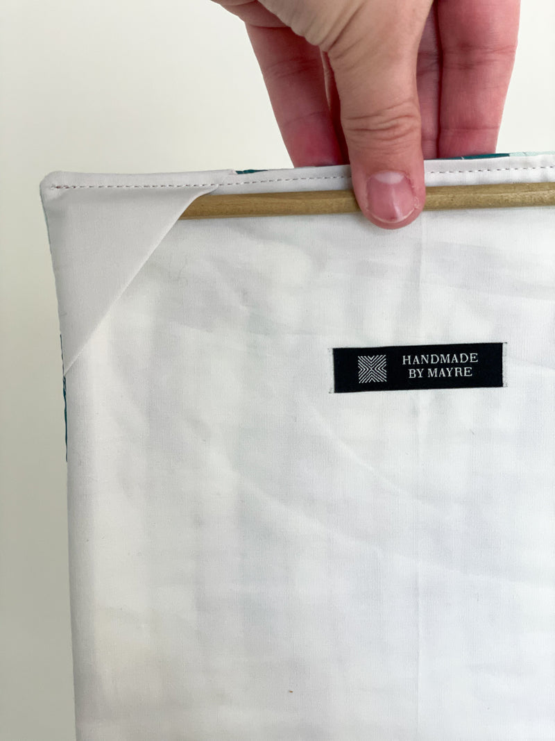 Check Wall Quilt Teal 2