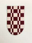 Check Wall Quilt Wine 1